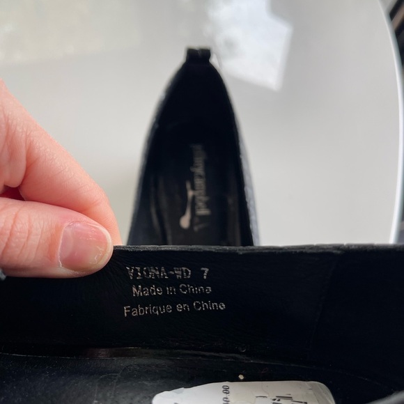 Jeffrey Campbell Viona Croc Embossed Pointed Toe Loafer - 7 - Picture 6 of 6